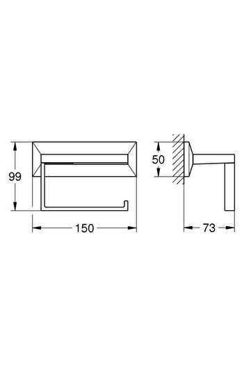 Grohe Allure Brilliant Kapaksız Tuvalet Kağıtlığı - 40898000