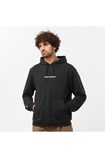 Salomon LOGO PULL OVER Ανδρικό φούτερ Μαύρο LC2219800