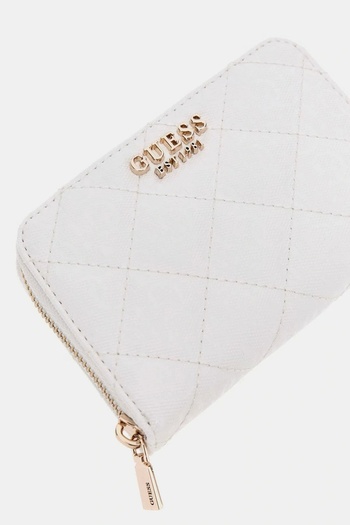 Guess LAUREL SLG MEDIUM ZIP AROUND Kadın Beyaz Cüzdan SWGG8500140-WHI