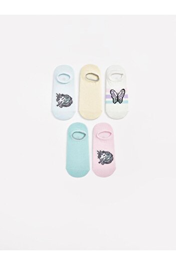 LC Waikiki LCW Kids Patterned Girl's Booties Socks Pack of 5