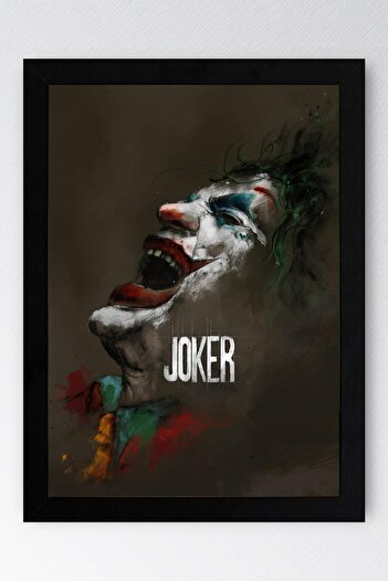 Saturn Joker Framed Painting - Movie Poster Painting