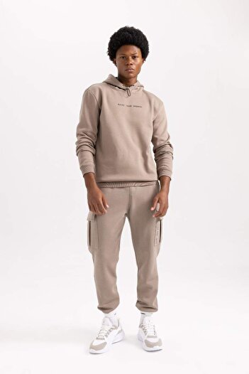 DeFacto DeFactoFit Standart Fit Kargo Cepli Jogger Eşofman Altı