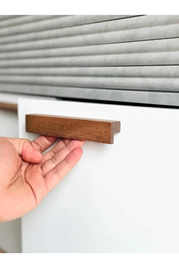 ARTI WOODS Cabinet Handle, 32 Mm, (3.2 cm), Kitchen Cabinet Handles, Wooden Handle, Drawer Handle, Handle,