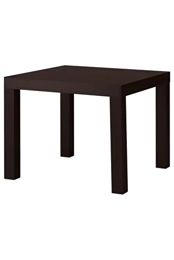 IKEA طاولة جانبية, أسود-بني, ‎55x55 سم‏