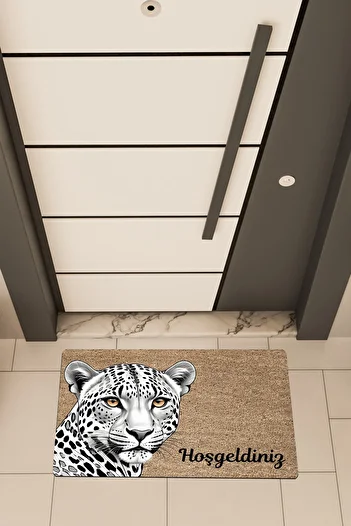 Dormot High Quality Digital Printing Brown, Spotted Tiger Theme Door Front Mat