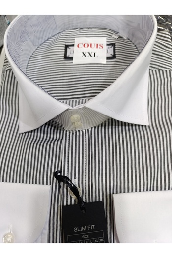 couis Striped Long-Sleeved Wall-Less Shirt