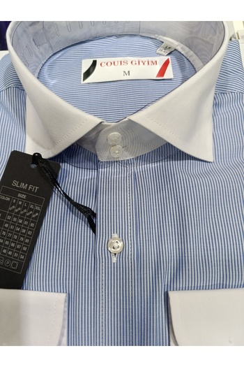 couis Striped Long-Sleeved Wall-Less Shirt