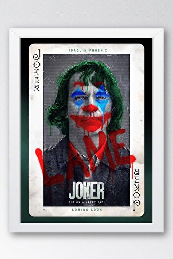 Saturn Joker Framed Painting - Movie Poster Painting