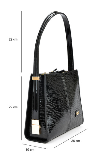 Ziya Women's Black Shoulder and Hand Bag - 143979 Z30912