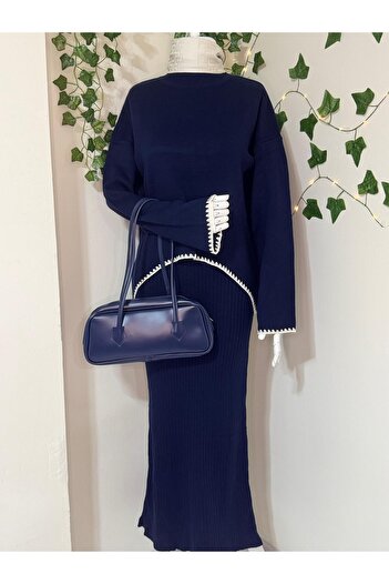 MACMODA Çoban Dikişli Crop Elbise