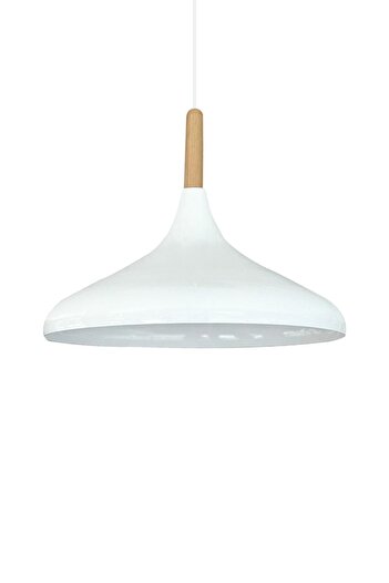 Bamyum Champion 35 cm Hängelampe Metall E27 Weiß