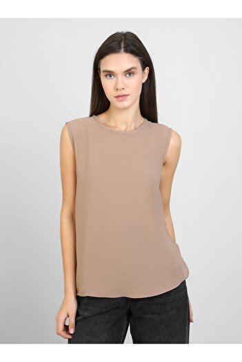 Benin Women's Sleeveless T-Shirt - Latte - Benin