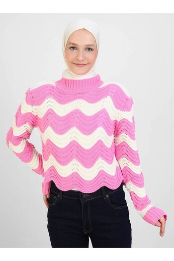 Por La Cara Pink Knitwear Tunic - Por La Cara Design