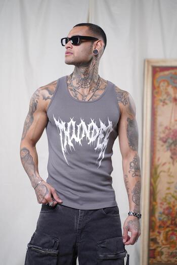 king brich Printed Flexible Slim Fit Men's Athlete Undershirt