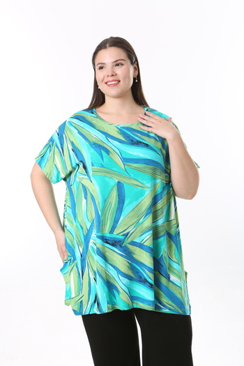 XL Modam Women's Digital Looked Large Size Tunic