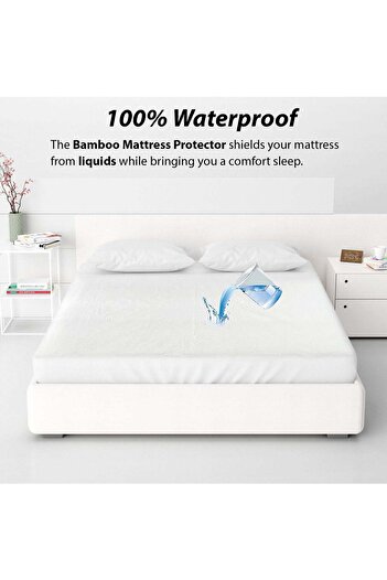 House One Package|Mattress Protector+Set of 2PillowProtectors 75×50cm,made from 100% Waterproof Cotton-200x160