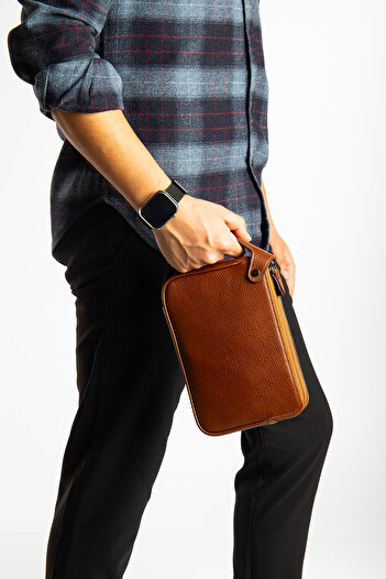 Niki Leather Рауль Шкіряний портфель на блискавці
