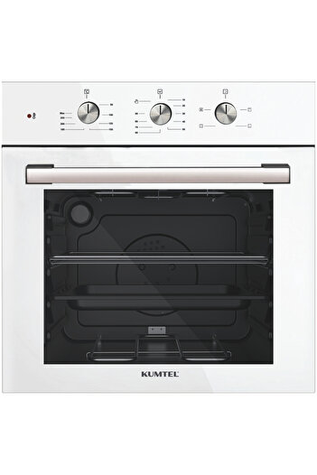 KUMTEL Kristal Beyaz Cam Ankastre Set
