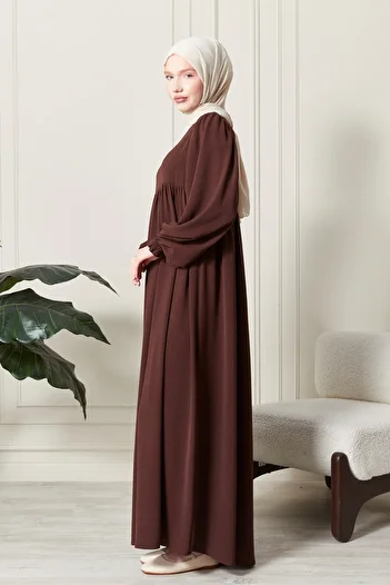 fistan Φόρεμα Hijab με μανίκια από ύφασμα Aerobin - Prayer, Umrah Collar Mother Dress