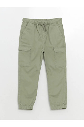LC Waikiki Lcw Kids Green Boys Jogger Pants with Elastic Waist