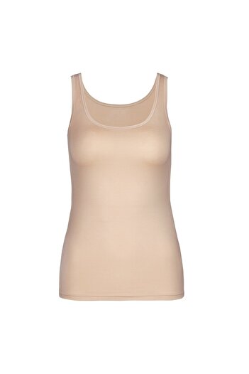Calida Damen Top - Natural Comfort, Unterhemd, Tank Top, Jersey, einfarbig