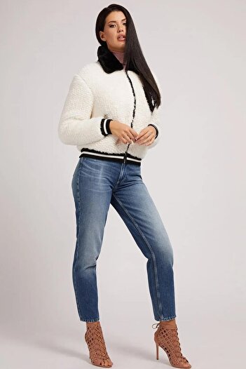 Guess Fıorella Women's Bomber Top - W1BL41WE980
