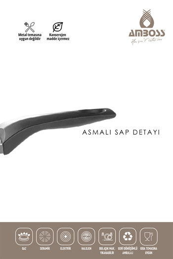 Amboss Mocca 26 Cm Titanyum Kaplama Krep Tavası - Yanmaz Yapışmaz Krep Tavası