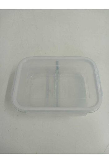 LAV Feyzade Fresco 1120Cc Rectangular Ziplock Glass Storage Container - Two Sections, 1 Piece (Frs-297)