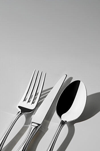 Nehir Lalezar Simple 12 Person 84 Piece Fork Spoon Knife Set