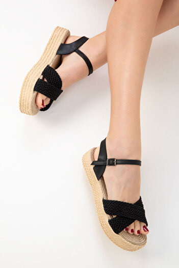 SOHO Women's Black Sandals 14952
