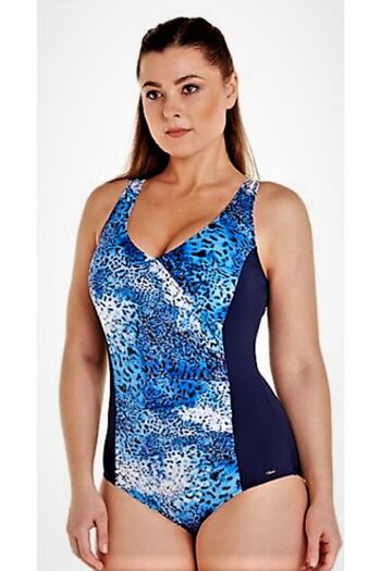 Sunsurf Plus Size Swimsuit Navy Blue