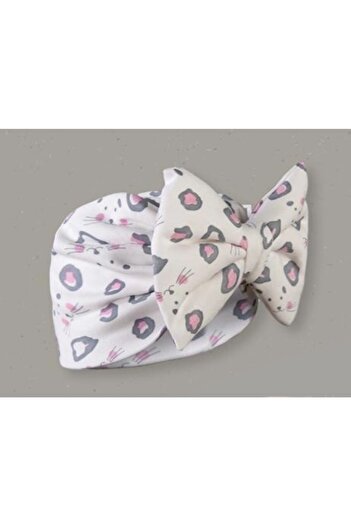 Kayra Baby Girl Combed Cotton Patterned Bonnet