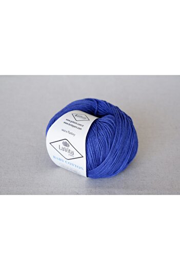 LaVita Yarn Βρεφικό βαμβάκι 50 gr Amigurumi, Punch, Πλεκτό κλωστή, 5 Συσκευασία Taka Yarn (DAPNE BLUE-5036)