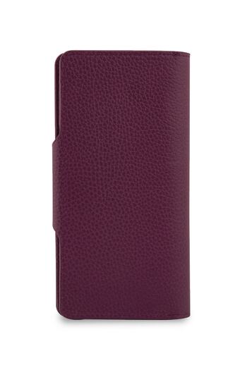 Garbalia Unisex Plum Genuine Leather Portfolio Wallet Martha