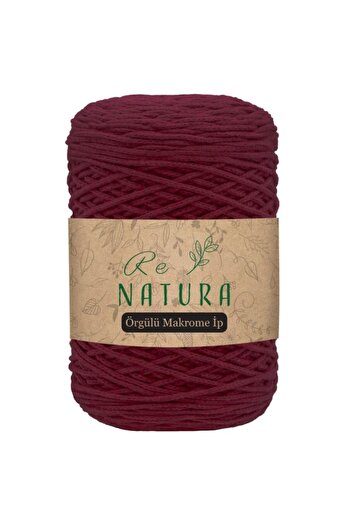 Renatura Bordo 2mm Örgülü Makrome Ip
