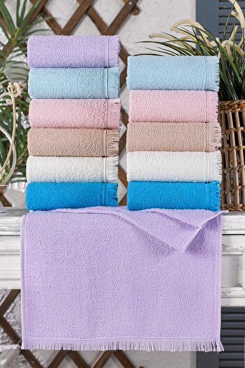Semecca 40X70 Fringed Set of 12 Kitchen Drying Towels