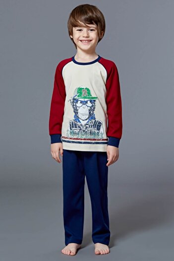 ROLY POLY Boy's Ecru Pajama Set R6KE11