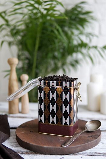 EVLE Er043-t8 Circus Patterned Rectangular Metal Storage Container 8x10 Cm
