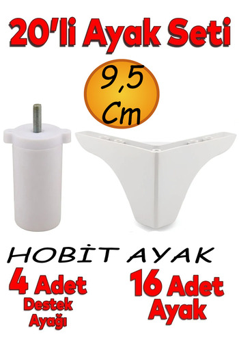 NUBLADO Set of 20 Hobbit Luxury Furniture Armchair Sofa Tv Unit Heightening Support Leg 10 cm Coffee Legs.