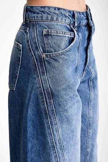 its basic Μπλε Τζιν Χρώμα Γυναικείο Τζιν - 2S5-4 Straight Fit, 100% Coton