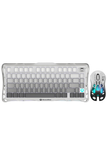 Gravastar Mercury K1 M1 Pro Kablosuz Rgb Işıklı Mekanik Q Gaming Klavye Ve Optik Mouse Seti