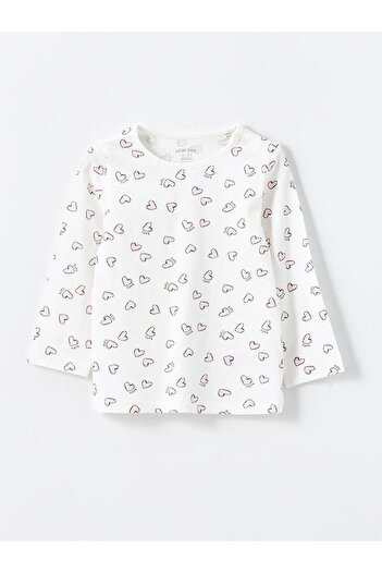 LC Waikiki LCW baby Crew Neck Printed Baby Girl Pajama Set