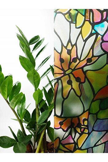 d-c-fix 176-0647 Multicolored Self-Adhesive Glass Stained Glass Foil (45 cm X 1 Mt)