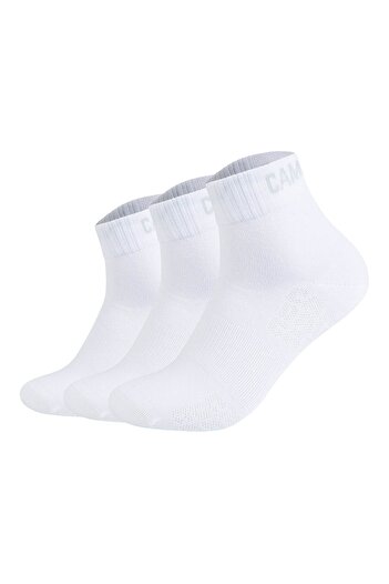 Camp David Herren-Quartersocken, 3er-Pack - Action-Mesh Cotton Quarter 3P, Logo