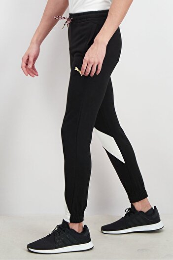 Puma Men Sportswear Fit Drawstring Jogger Pants, Black
