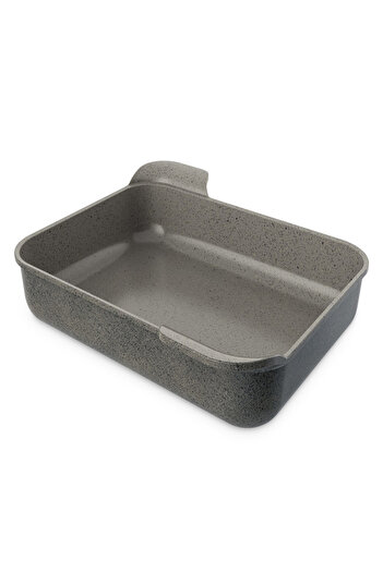 NEOFLAM ,Rectangular Ovenware,Large,32*40cm,double integrated handle,Gray Marble Color