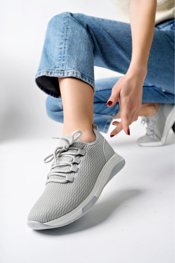 pasyone Gray Women's Mesh Casual Shoes