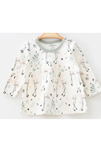 Aziz Bebe Flamingo 2 Piece Girl Set