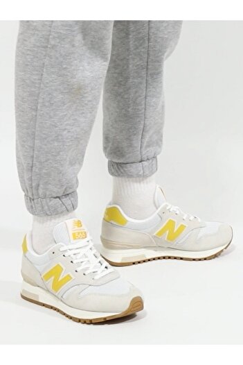 New Balance 565 Γυναικεία Λευκά Κίτρινα Αθλητικά Παπούτσια Casual Αθλητικά Παπούτσια