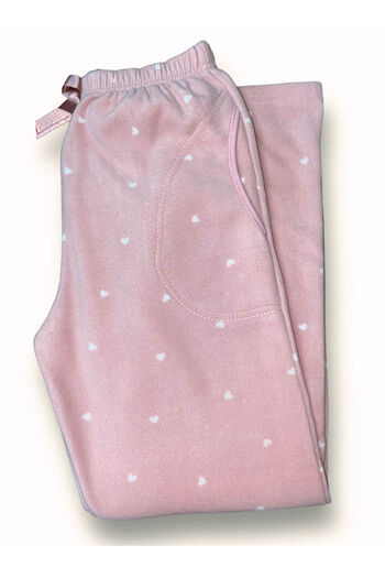 FORMO Γυναικεία Πούδρα Heart Fleece Τσέπη Χειμερινή Χοντρή Πιτζάμα